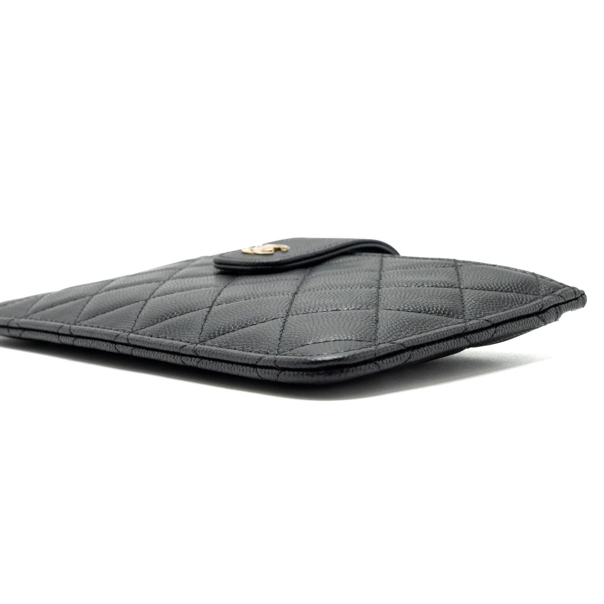 Chanel Clutch Wallet Caviar Black L