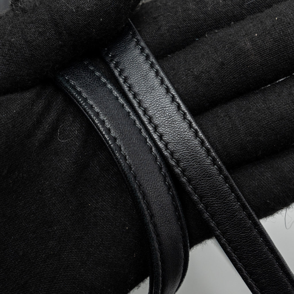 Chanel quilted flap backpack lambskin black