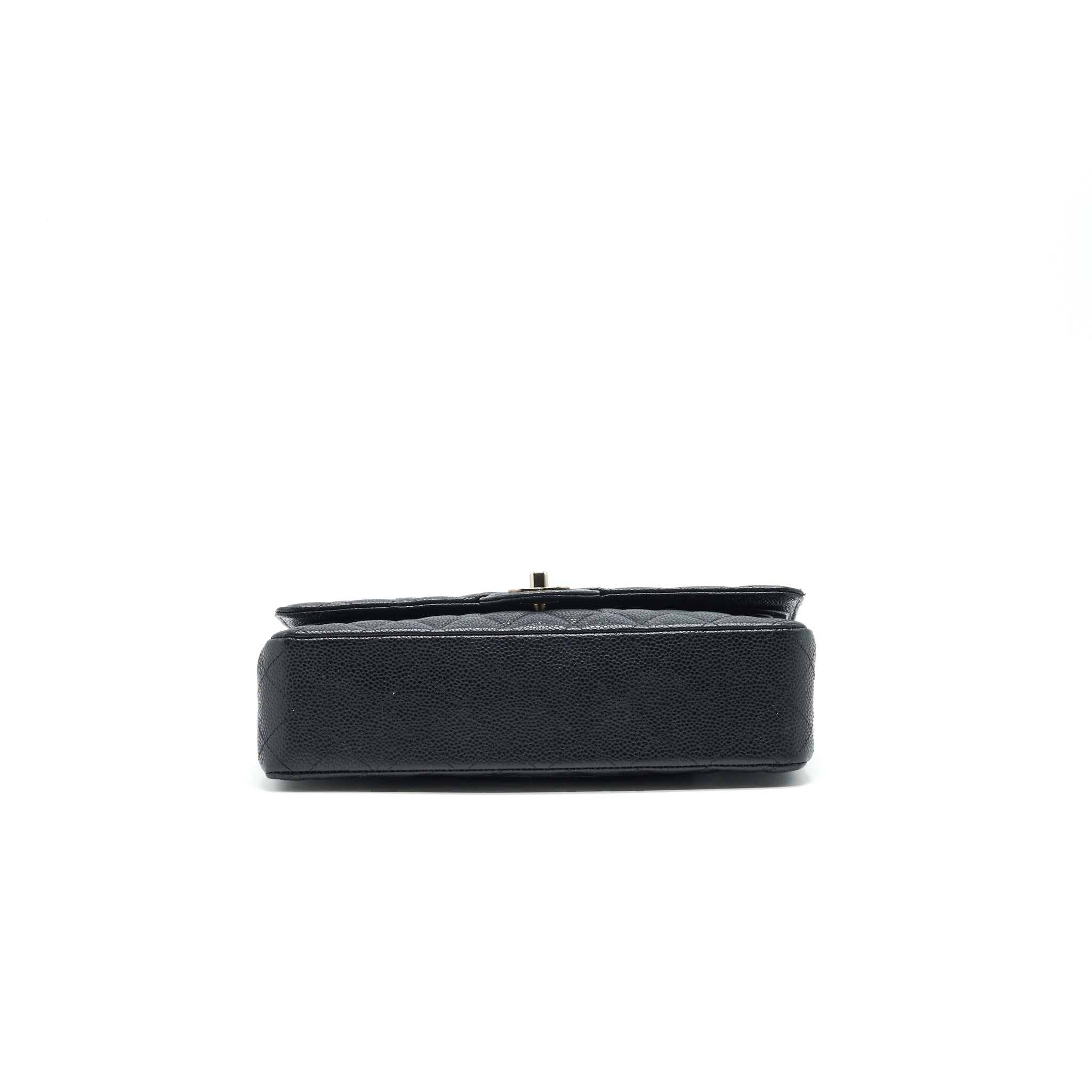 Chanel Medium Classic Double Flap Caviar Black  serial 12