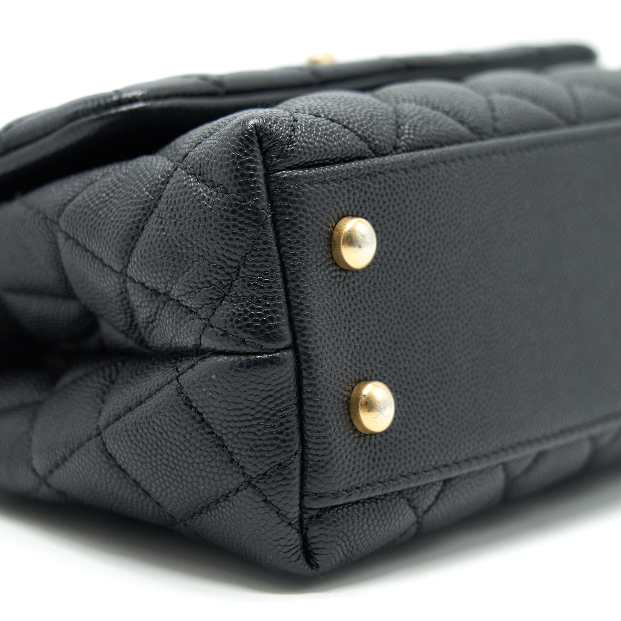 Chanel Caviar Mini Cocohandle Black  serial25