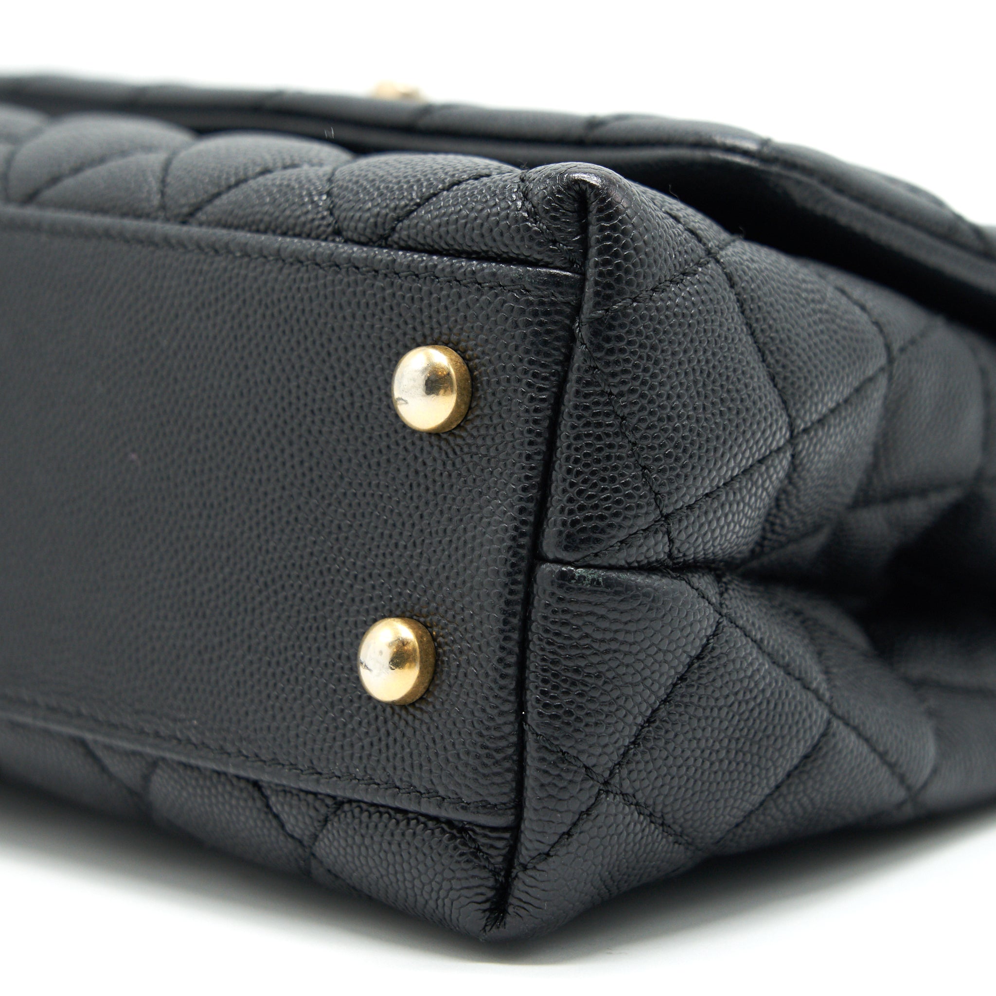 Chanel Caviar Mini Cocohandle Black  serial25