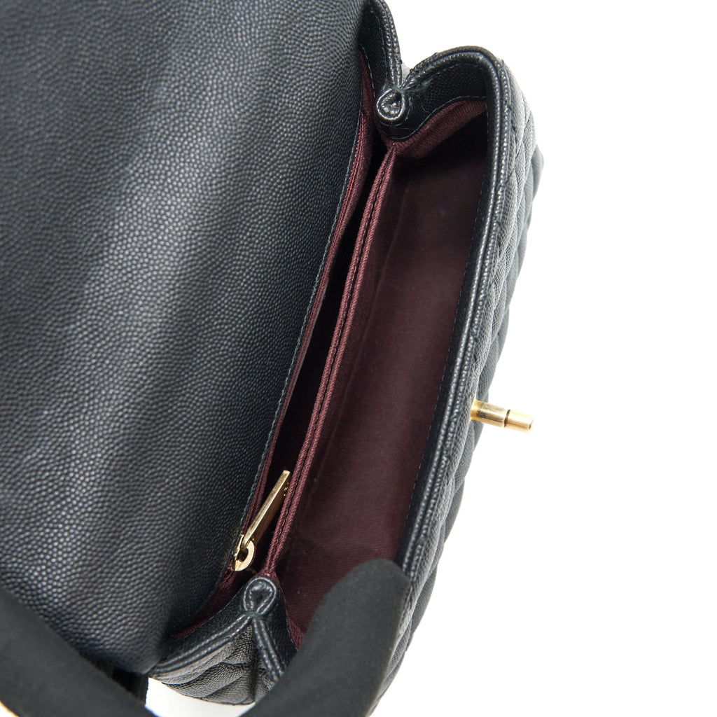 Chanel Caviar Mini Cocohandle Black  serial25