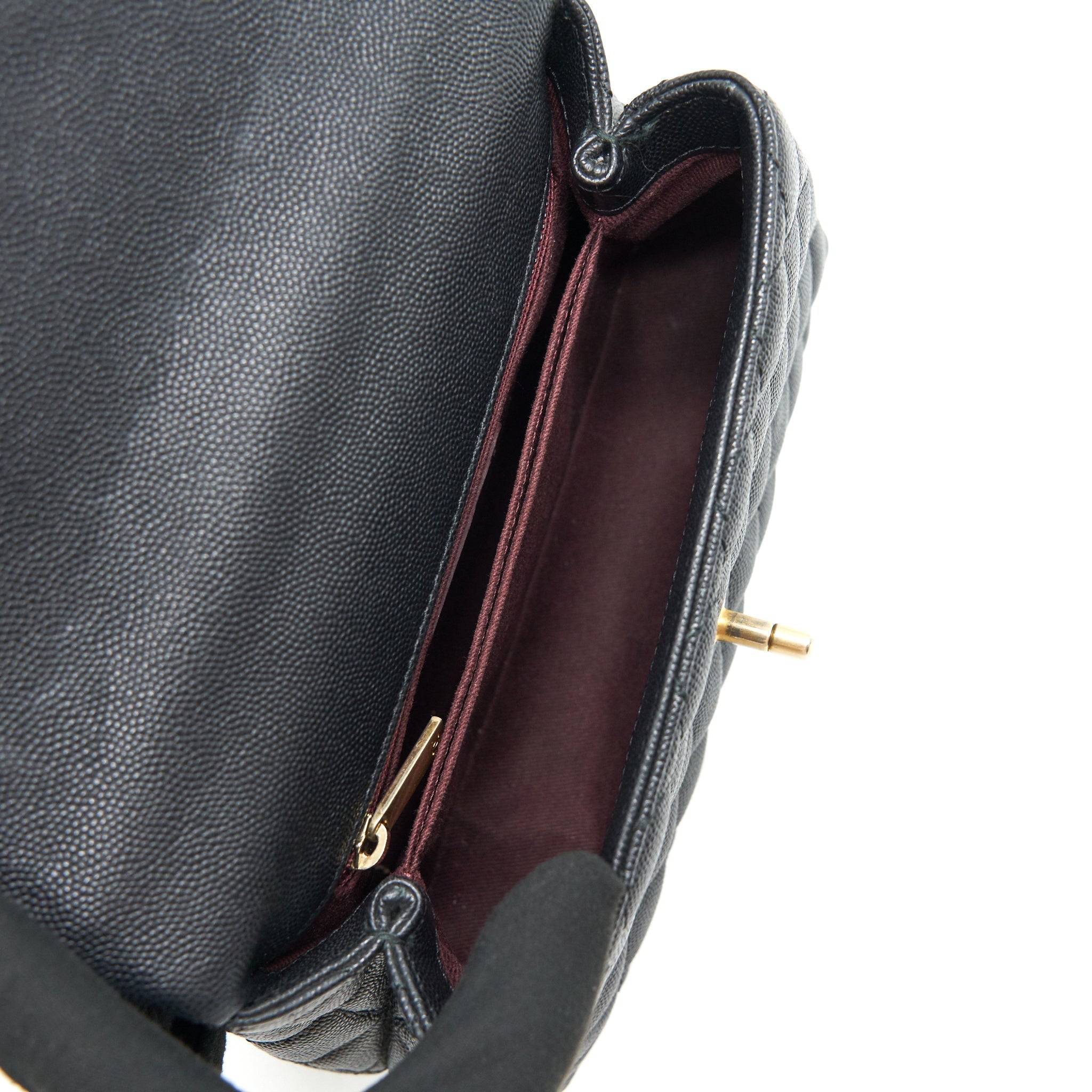 Chanel Caviar Mini Cocohandle Black  serial25