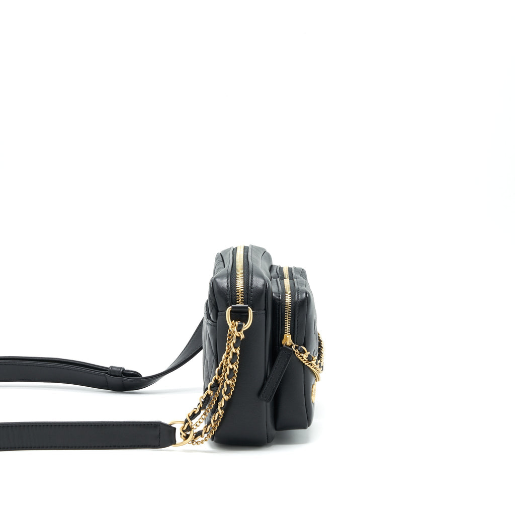 Chanel 22C Camera Bag Calfskin Black