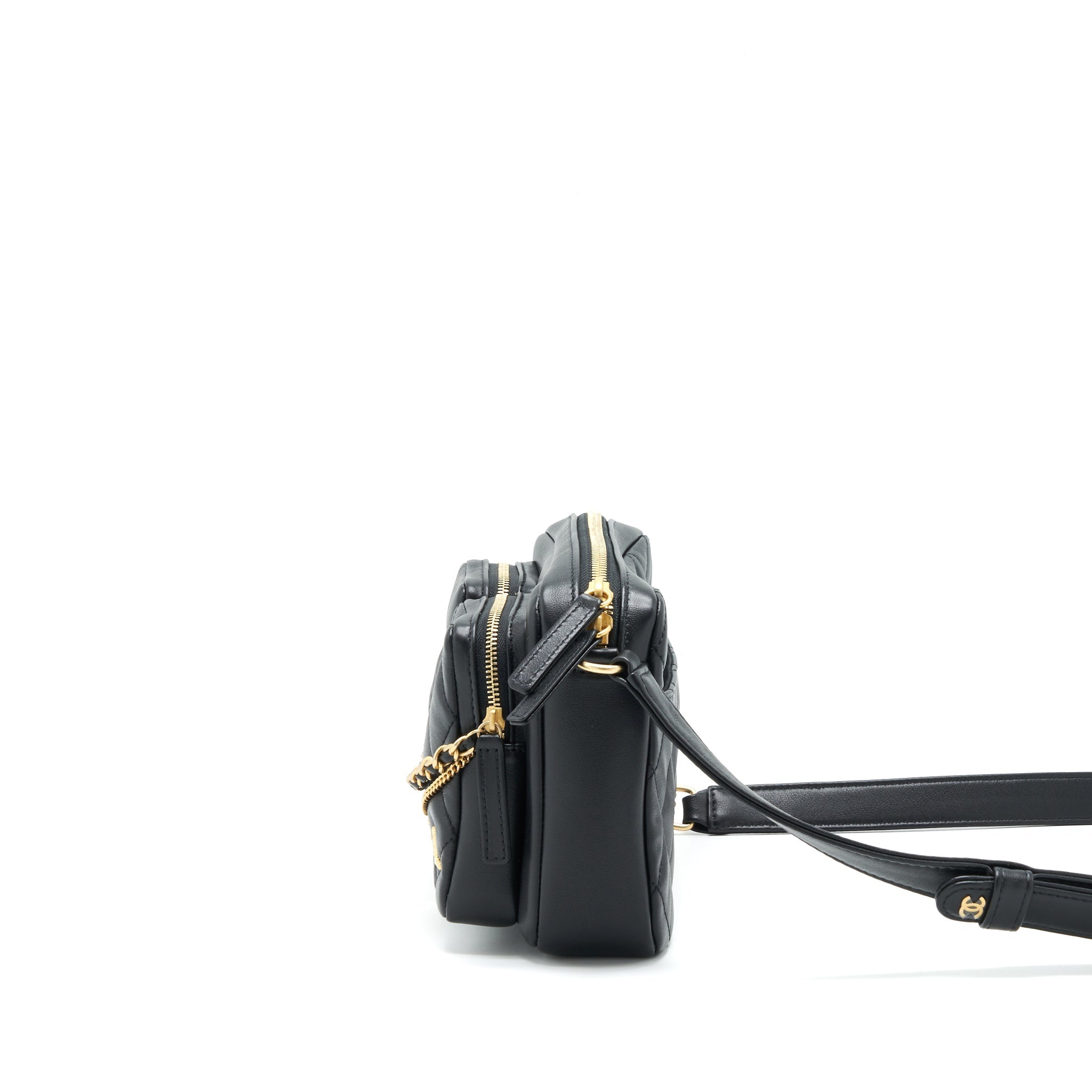 Chanel 22C Camera Bag Calfskin Black