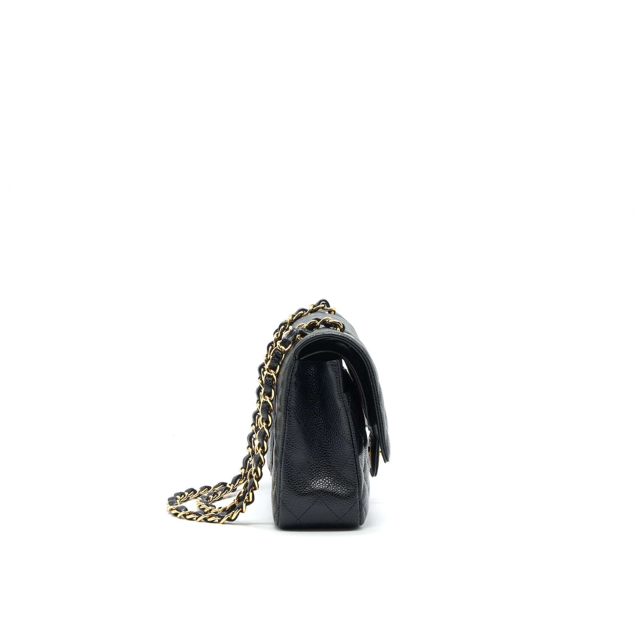 Chanel Medium Classic Double Flap Caviar in Black