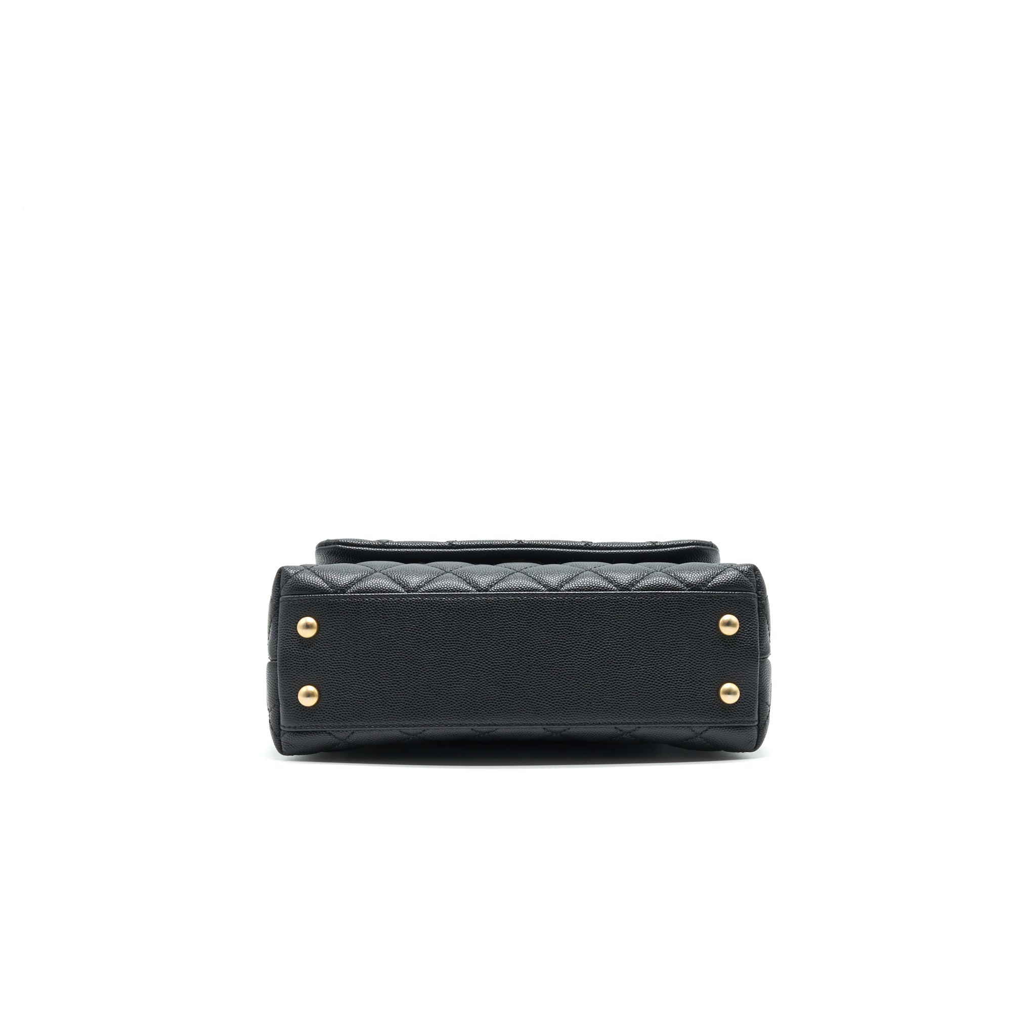 Chanel Mini Coco Handle Flap Caviar in Black