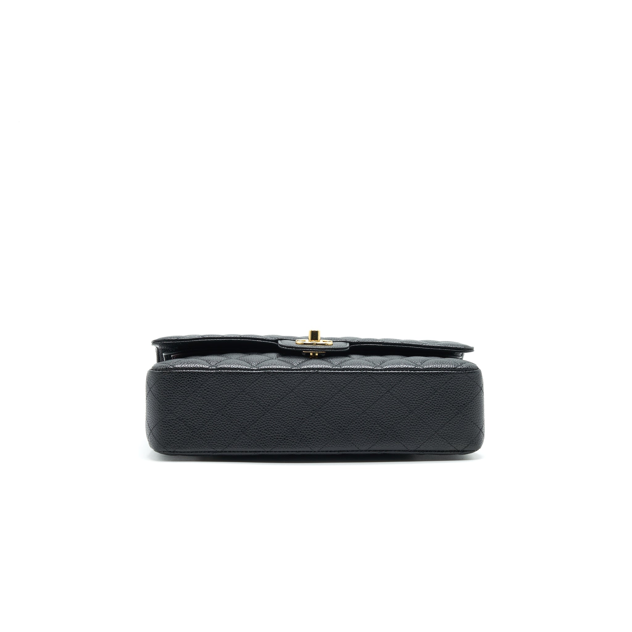 Chanel Medium Classic Double Flap Caviar in Black