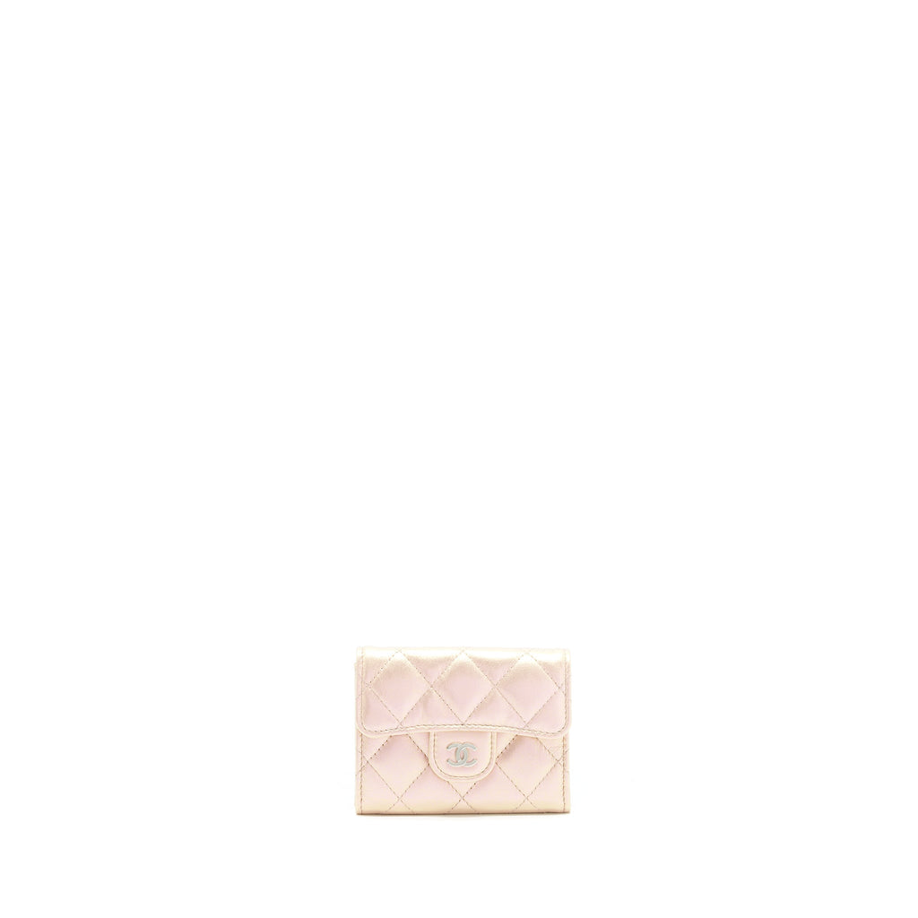 Chanel Iridescent  Holder Calfskin Pink