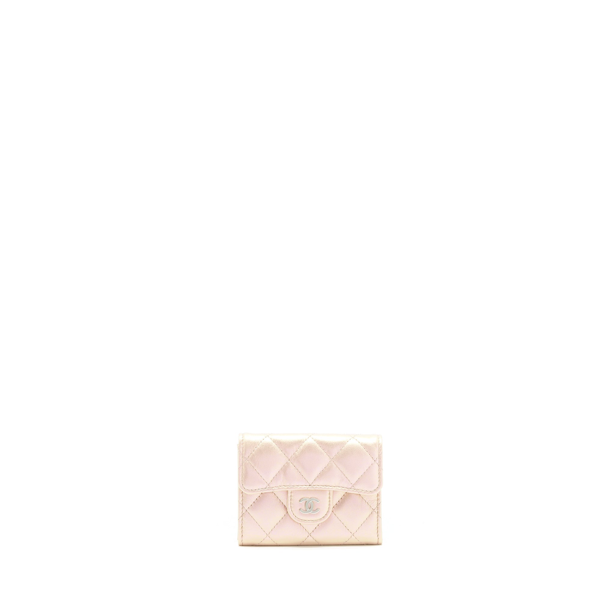 Chanel Iridescent  Holder Calfskin Pink