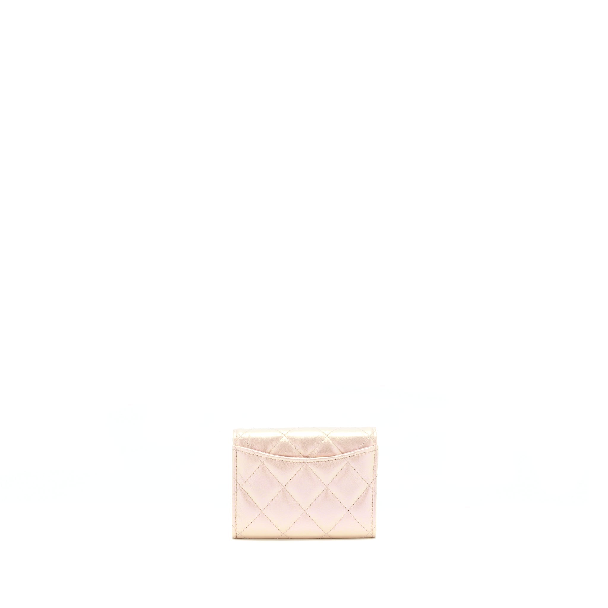 Chanel Iridescent  Holder Calfskin Pink
