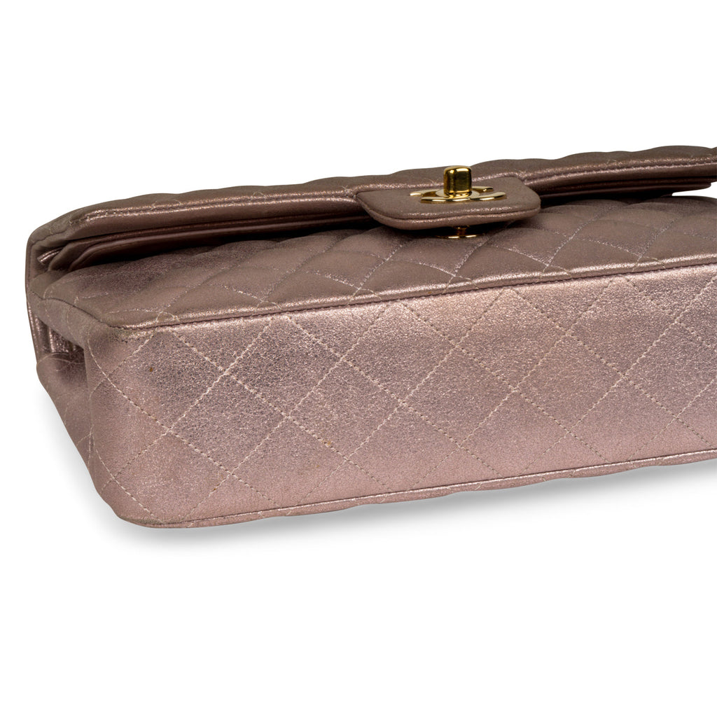Chanel Classic Flap Bag - Medium - Metallic Goatskin