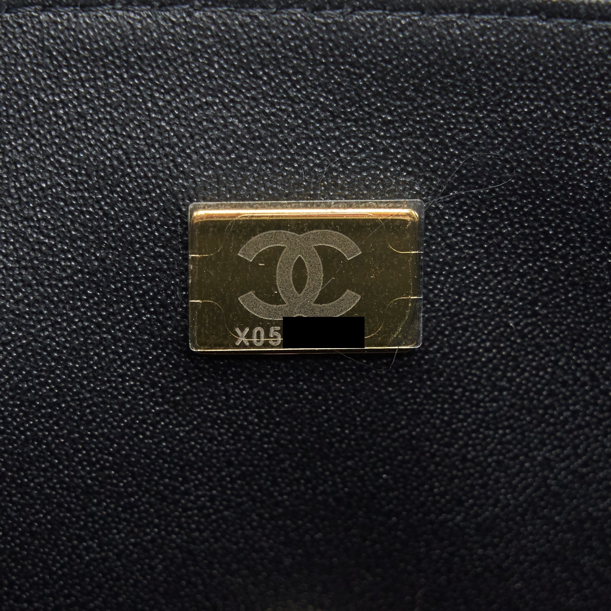Chanel 21K top handle mini Rectangular flap Bag Black L