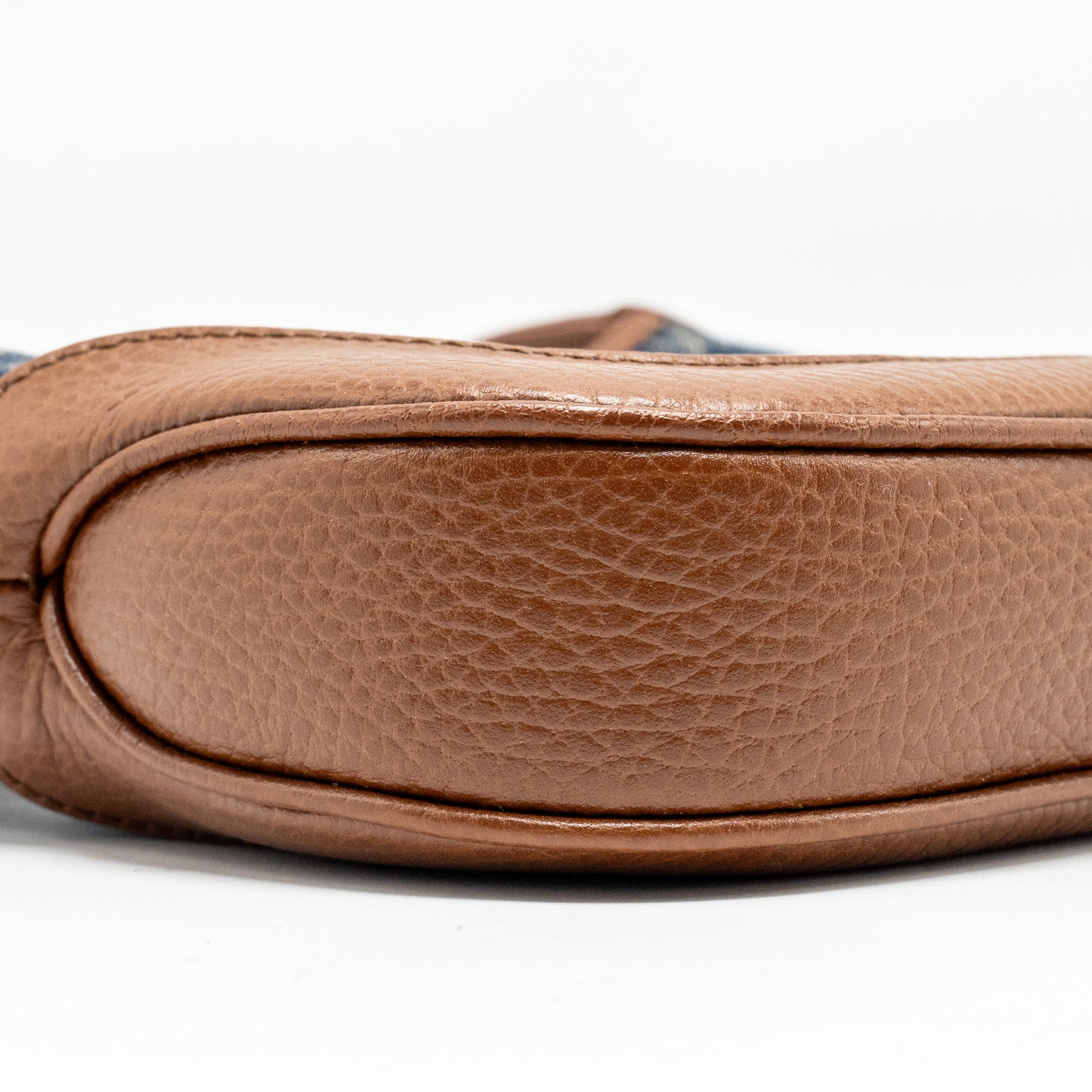 Gucci Jackie 1961 Small Shoulder Bag Denim/Leather Blue/Brown