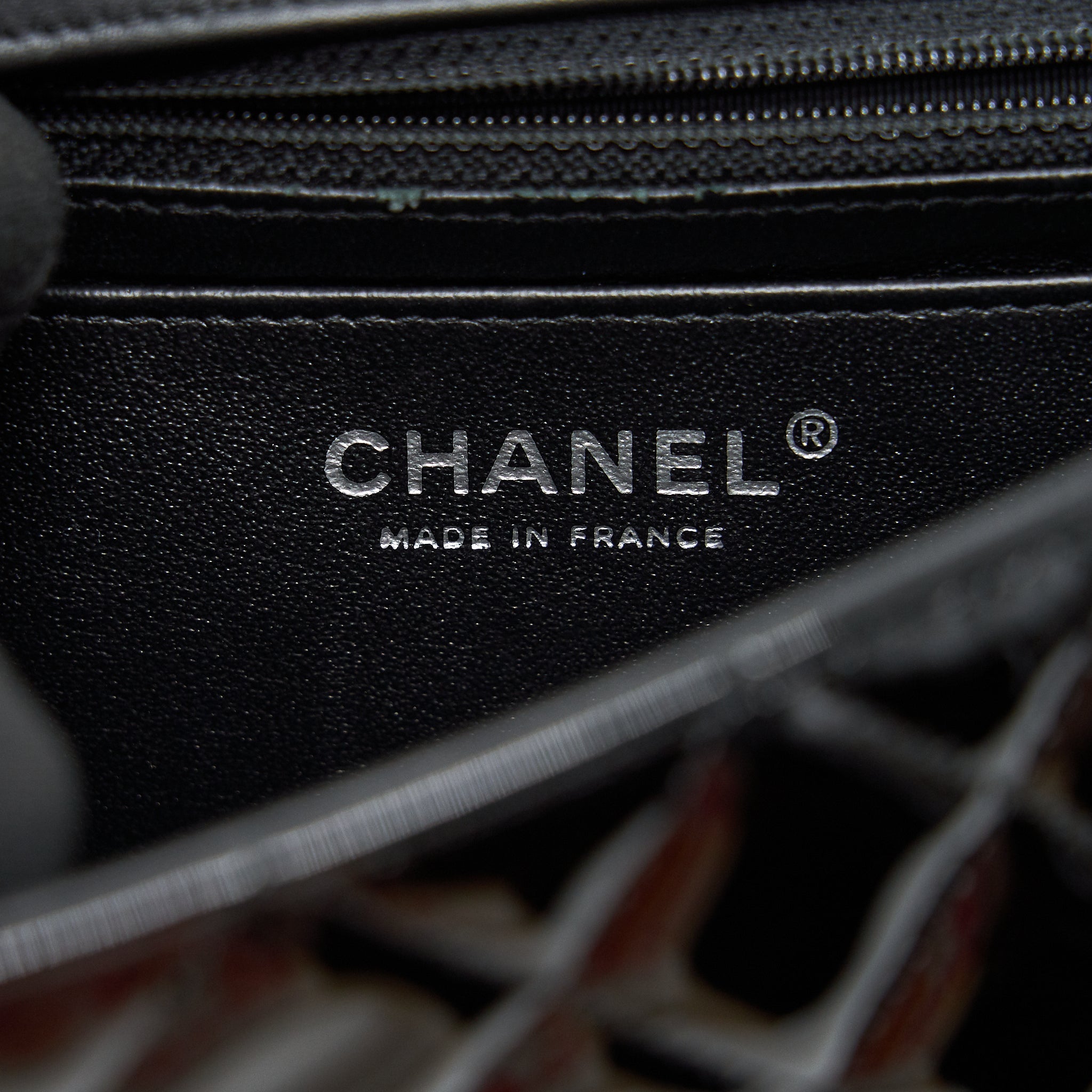Chanel Mini Rectangular Flap Bag Patent Leather Black