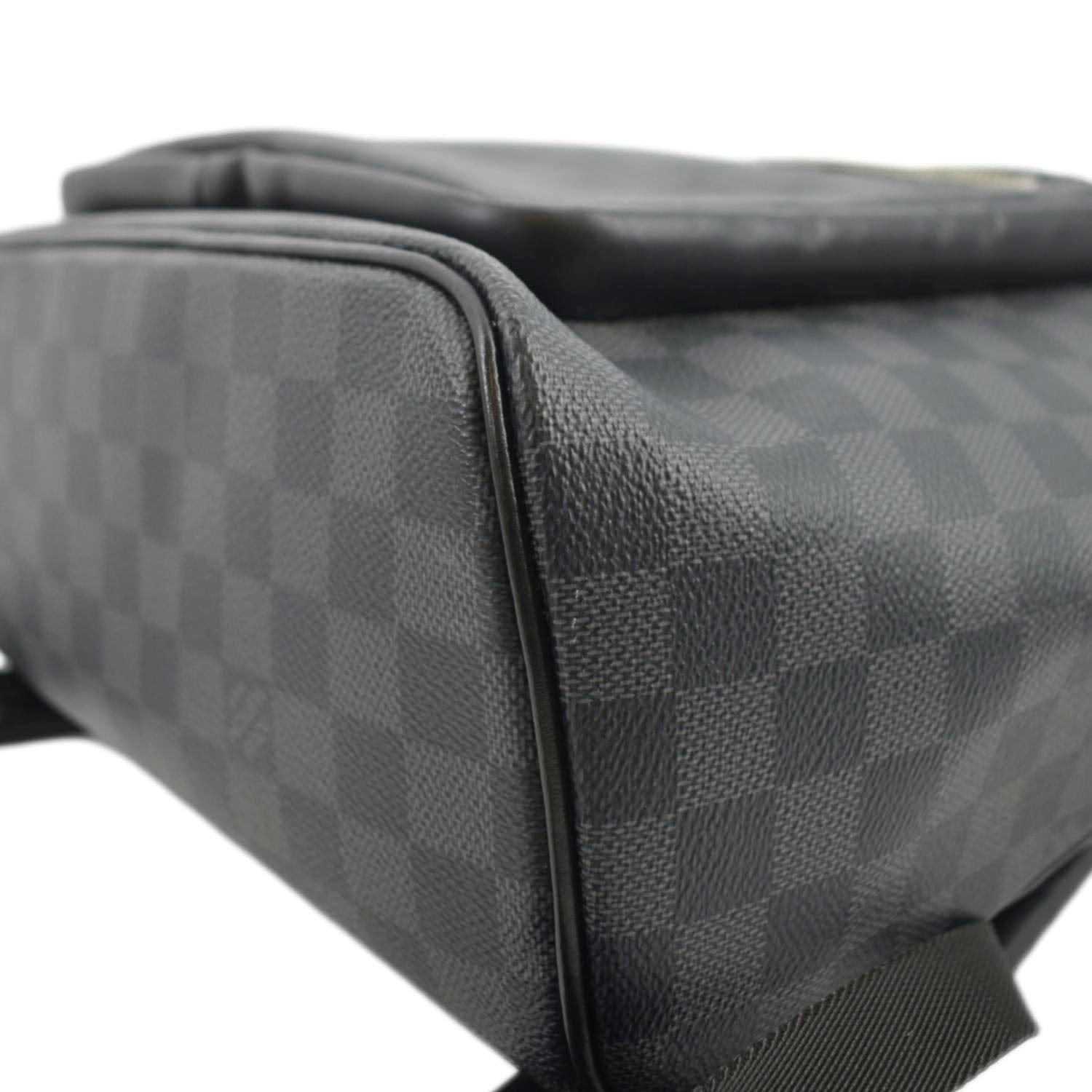 LOUIS VUITTON Josh Damier Graphite Backpack Black