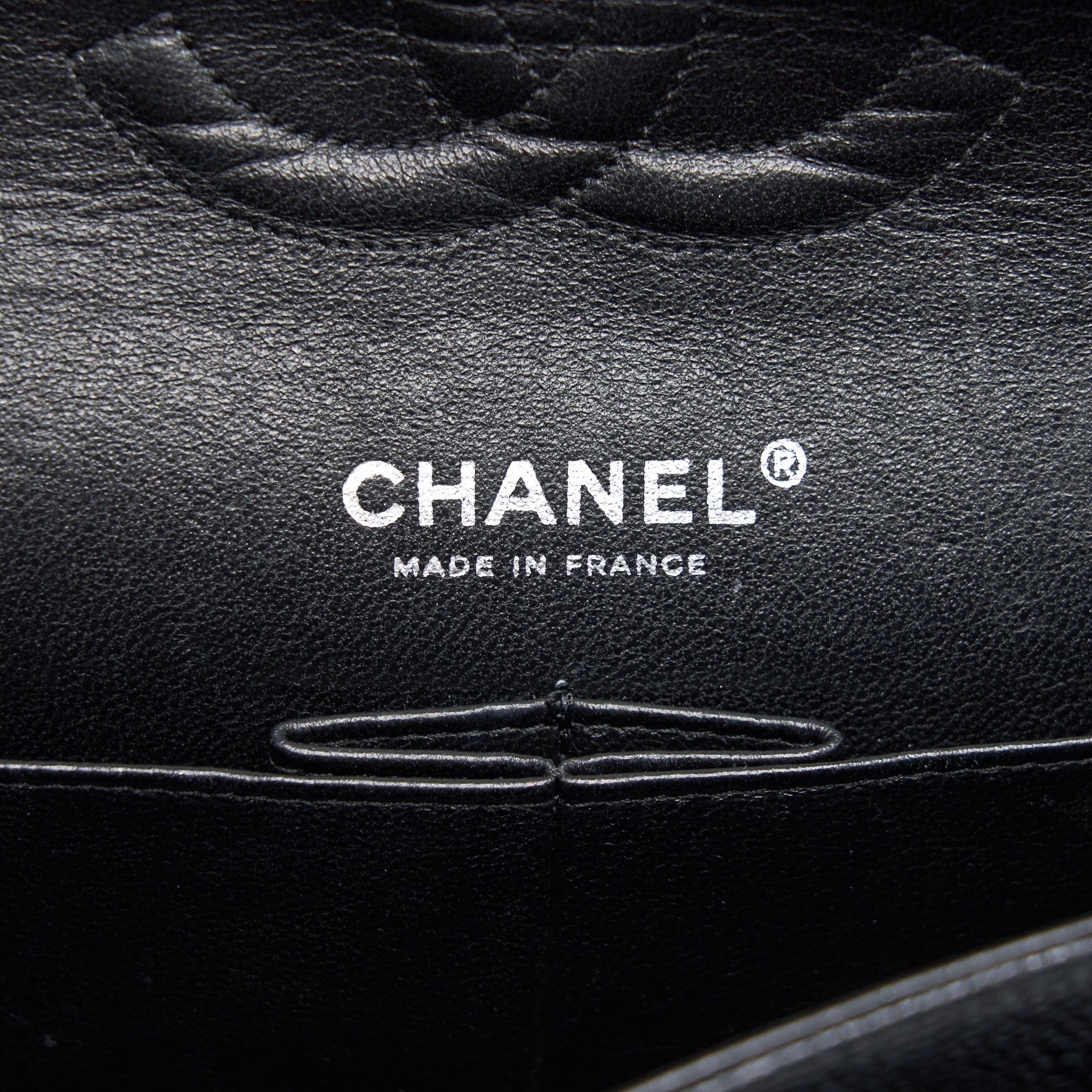 Chanel Medium Classic Double Flap Caviar Black  serial 12