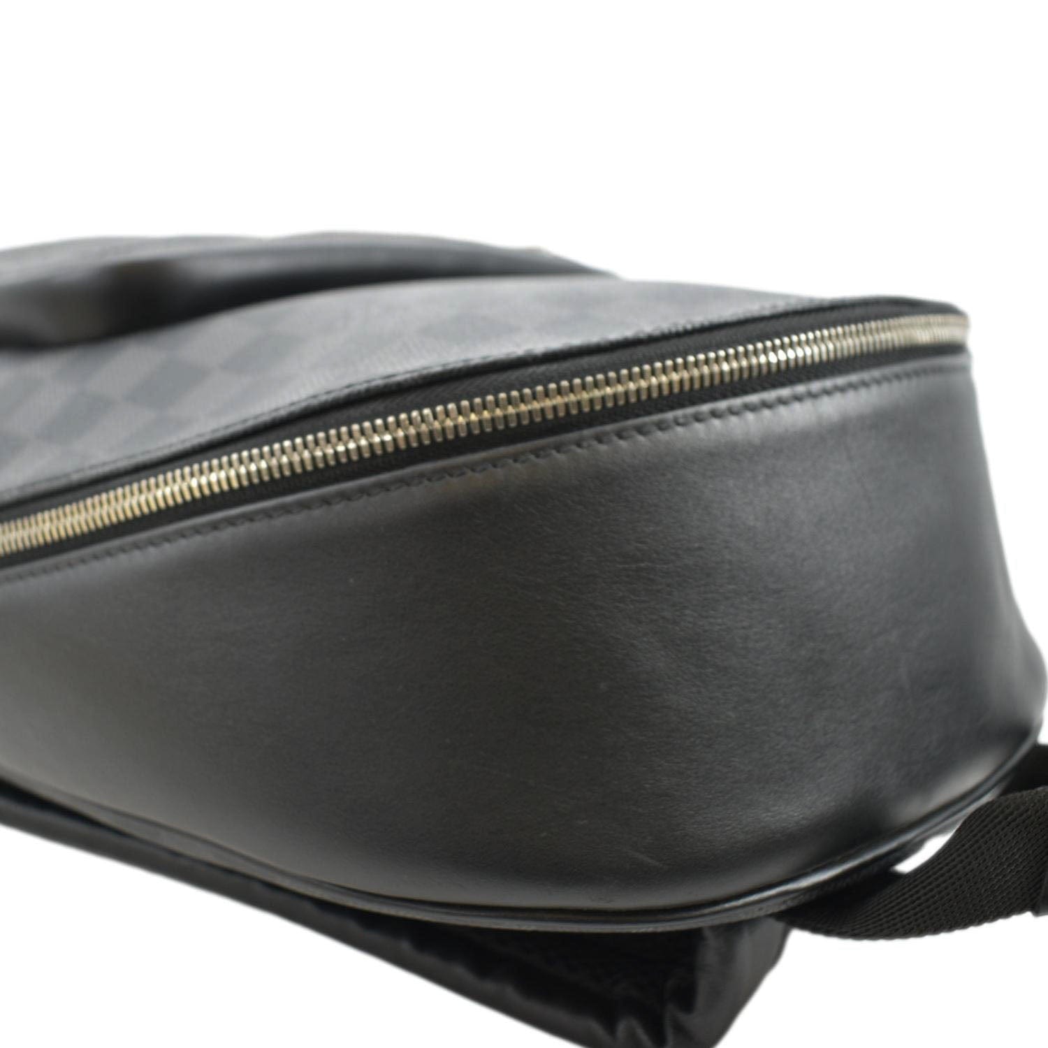 LOUIS VUITTON Josh Damier Graphite Backpack Black