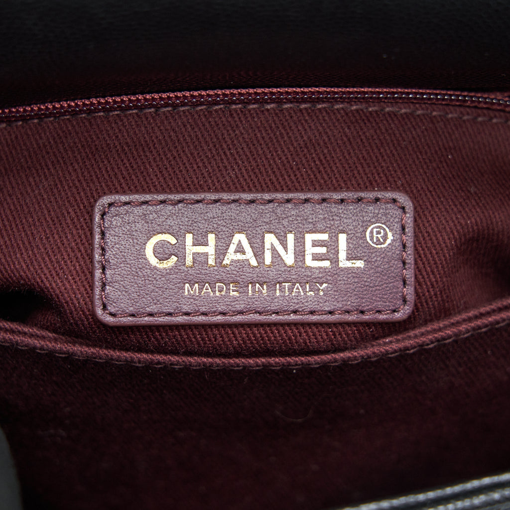 Chanel Mini Coco Handle Flap Caviar in Black