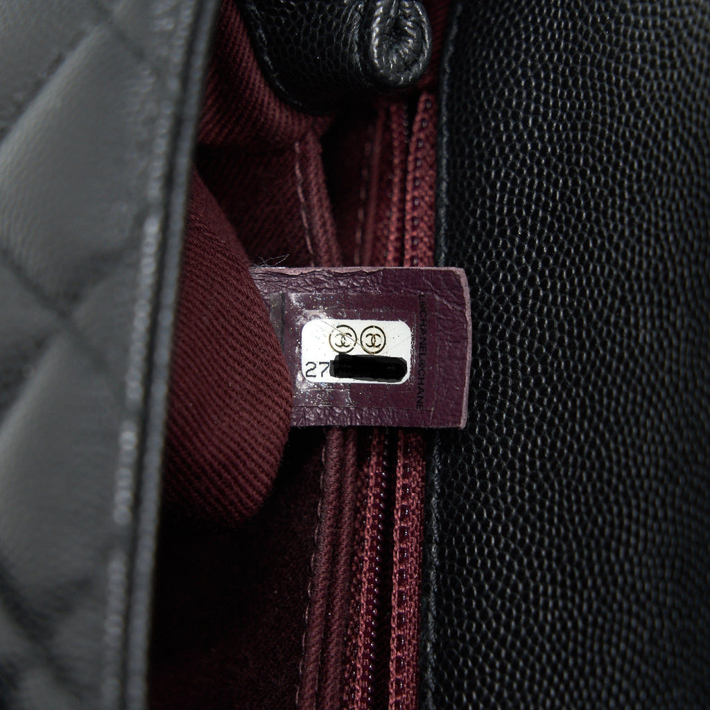 Chanel Mini Coco Handle Flap Caviar in Black