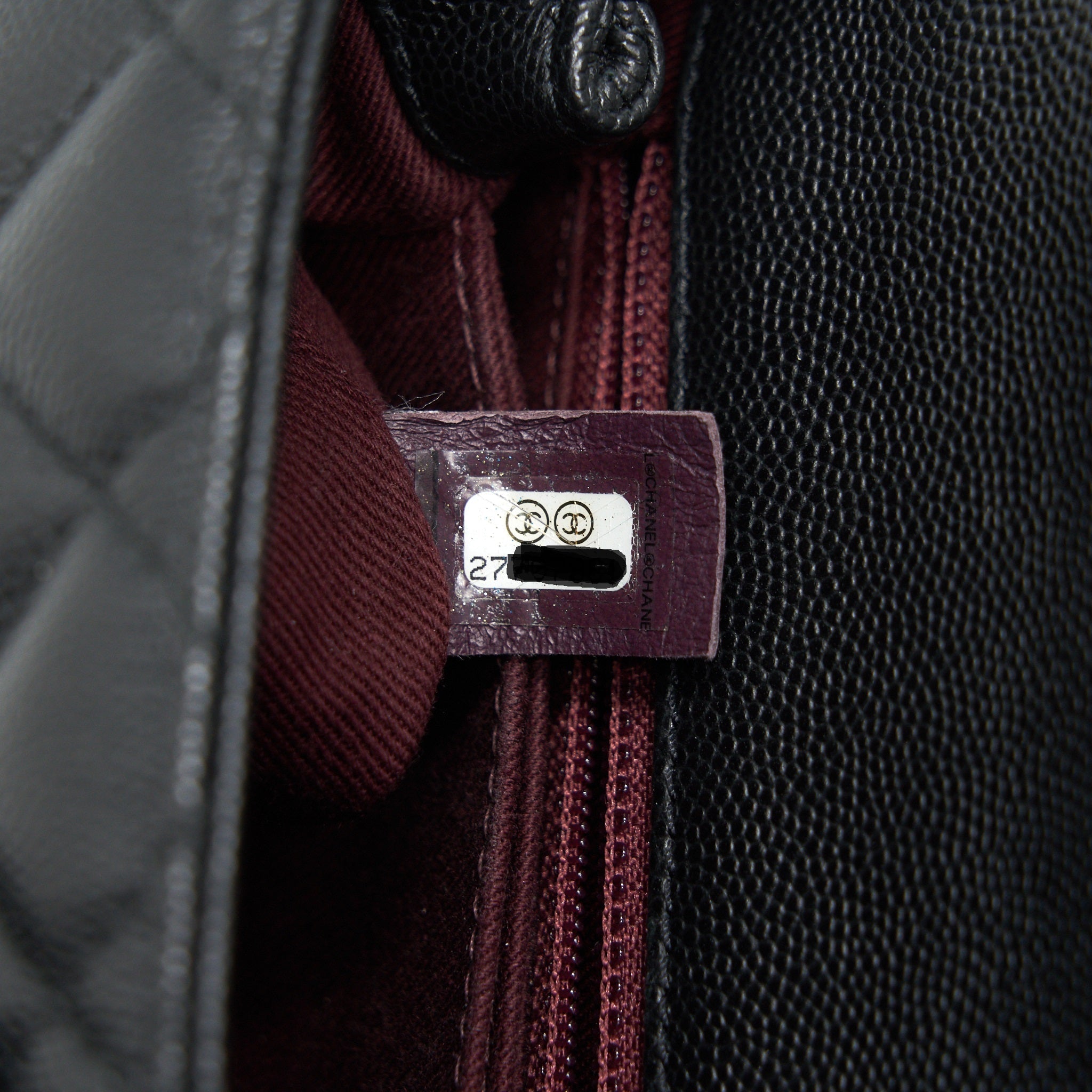 Chanel Mini Coco Handle Flap Caviar in Black