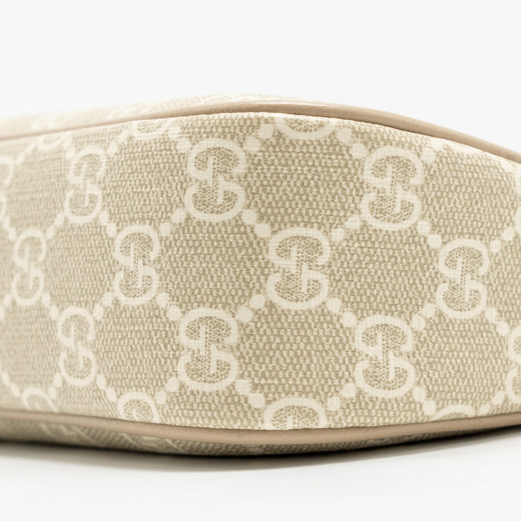 Gucci Ophidia Small Shoulder Bag GG Supreme Canvas Beige / White