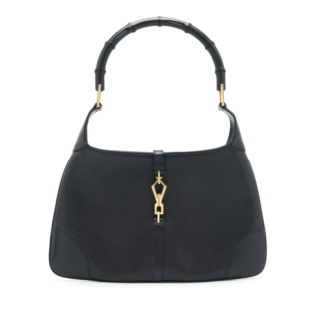 Gucci Vintage Jackie With Bamboo Handle Black