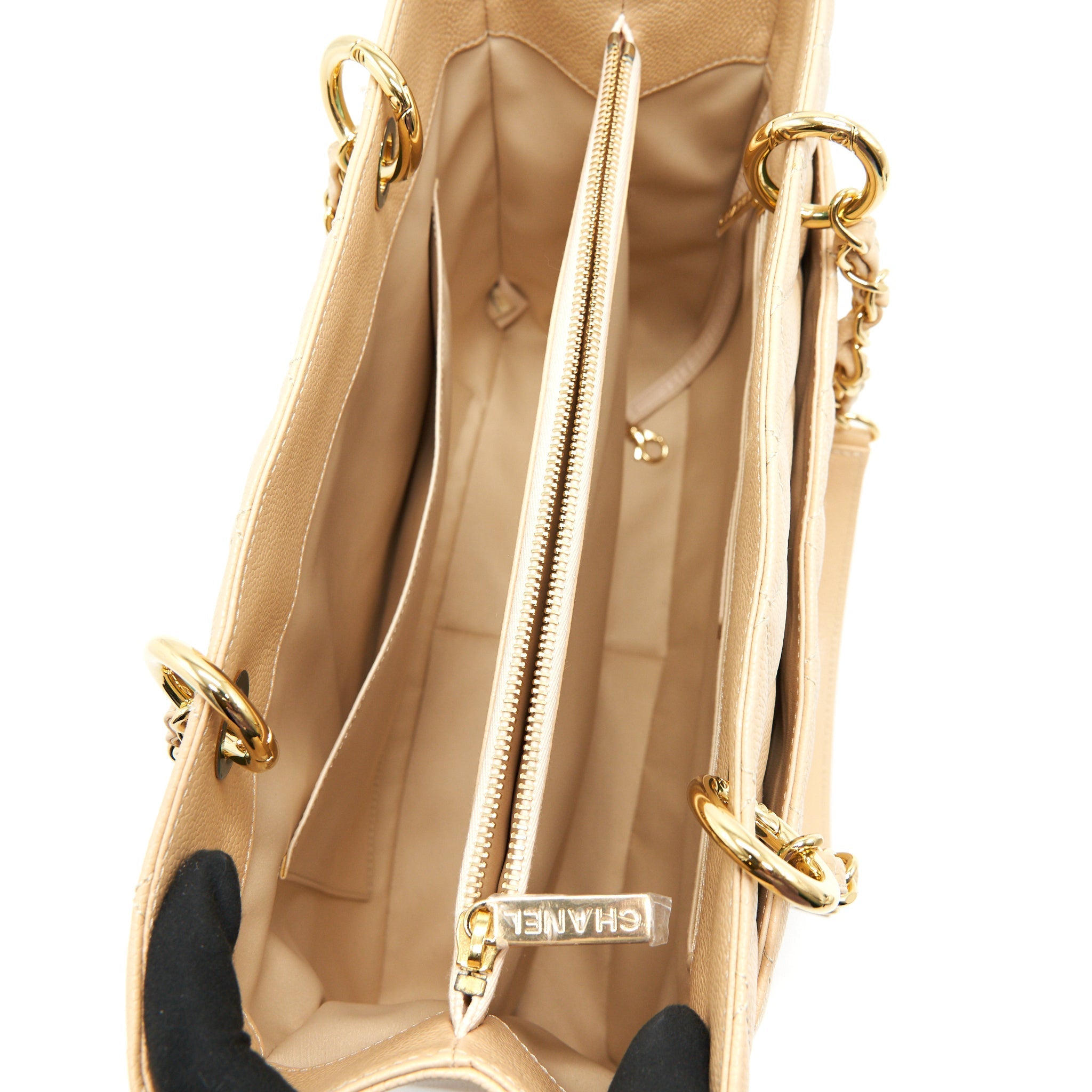 Chanel Grand Shopping Tote Bag Beige with