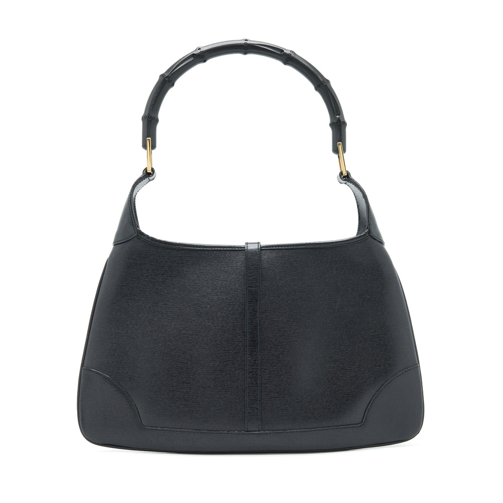 Gucci Vintage Jackie With Bamboo Handle Black