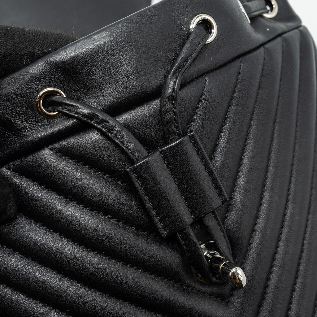 Chanel Small Urban Spirit  Backpack Chevron Calfskin Black