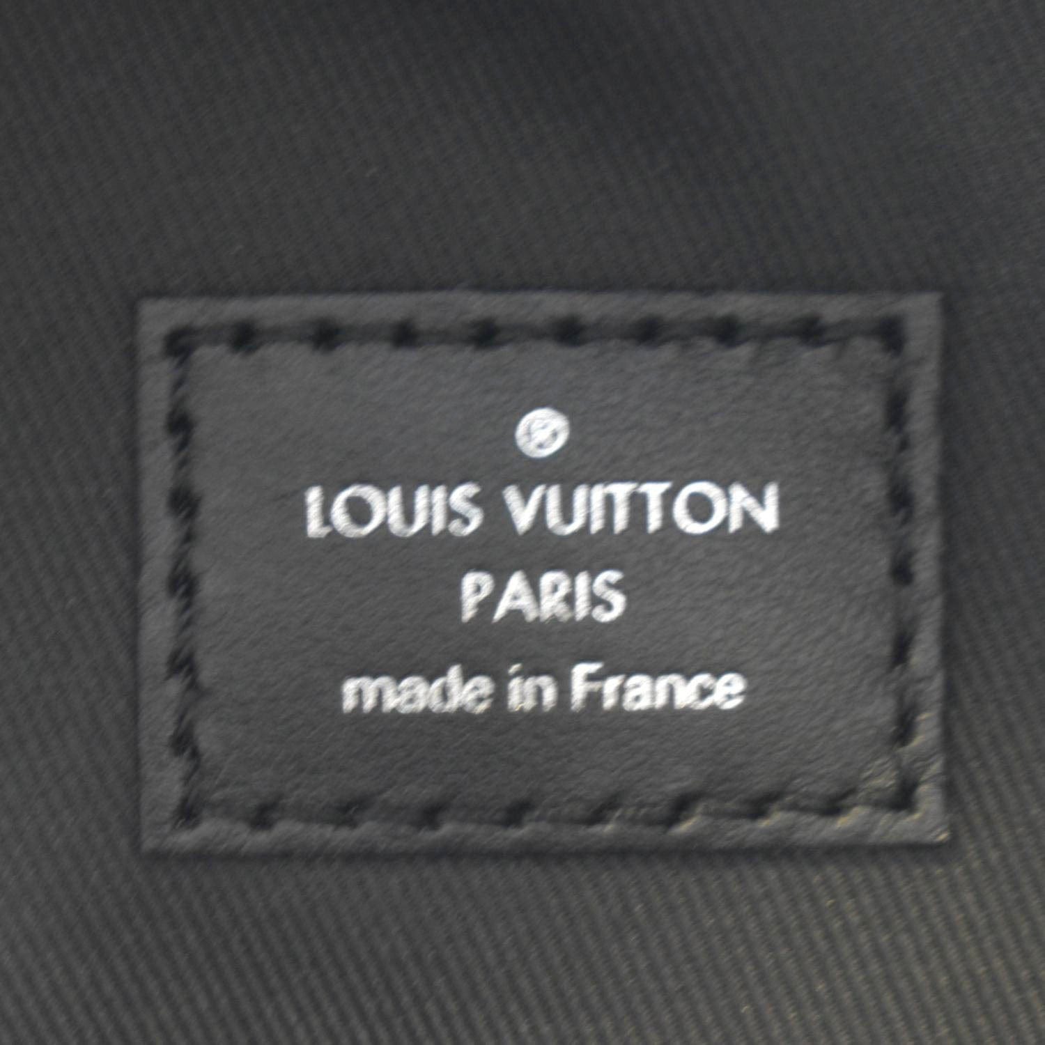 LOUIS VUITTON Josh Damier Graphite Backpack Black