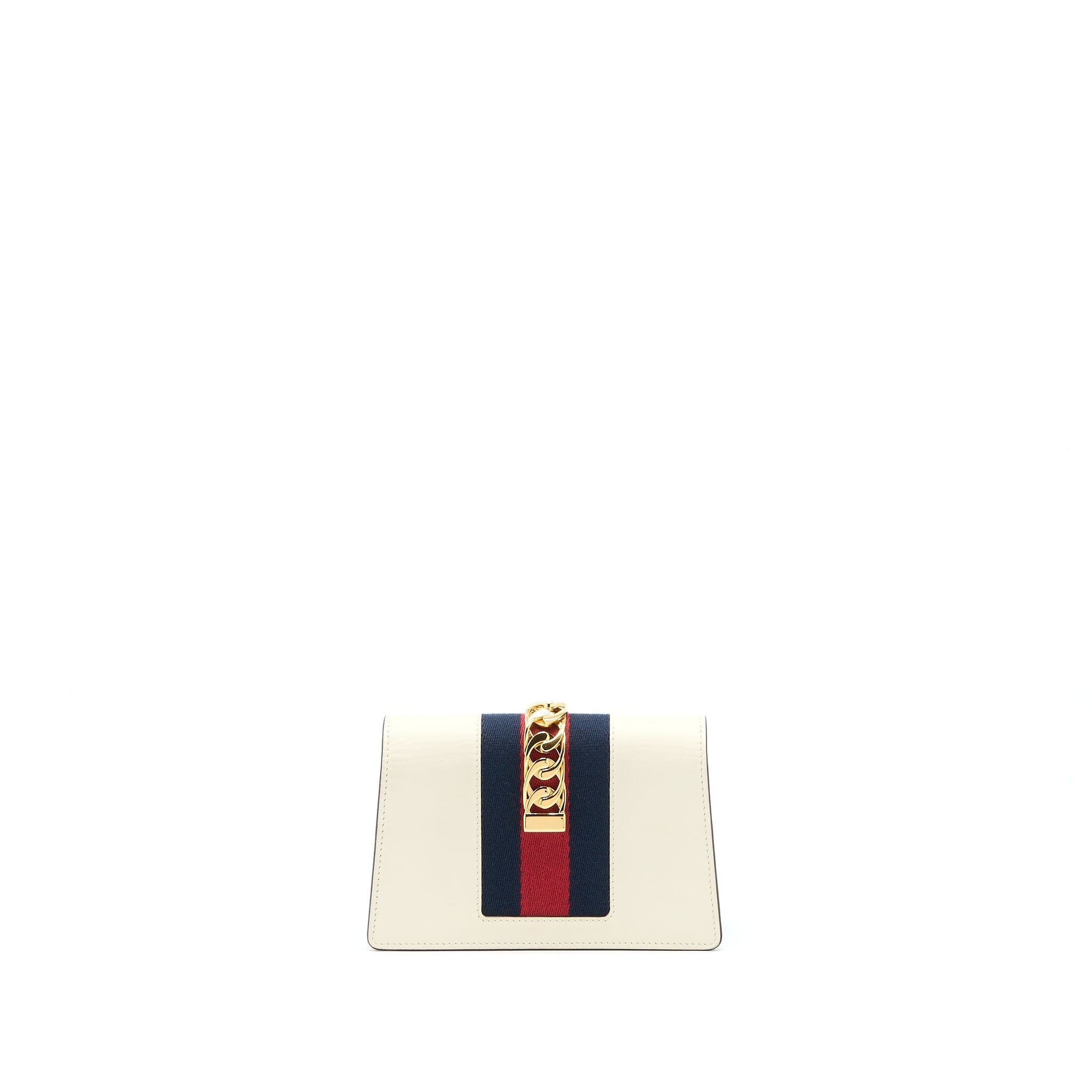 Gucci Sylvie Mini Chain Bag Calfskin White