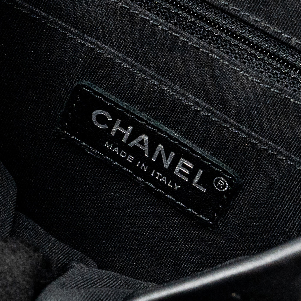 Chanel Small Urban Spirit  Backpack Chevron Calfskin Black