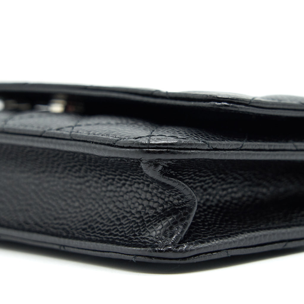 Chanel Wallet on Chain WOC in Caviar