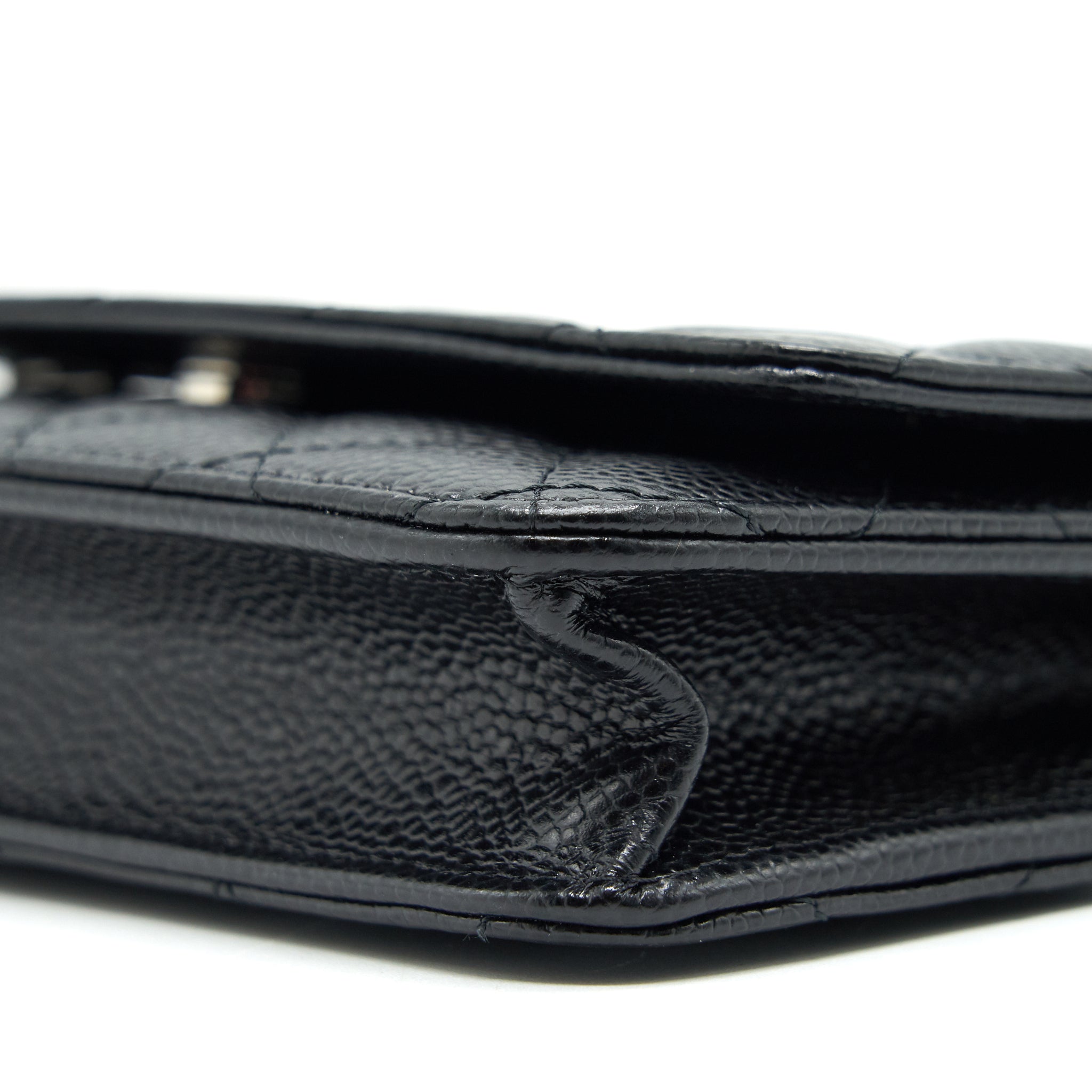 Chanel Wallet on Chain WOC in Caviar