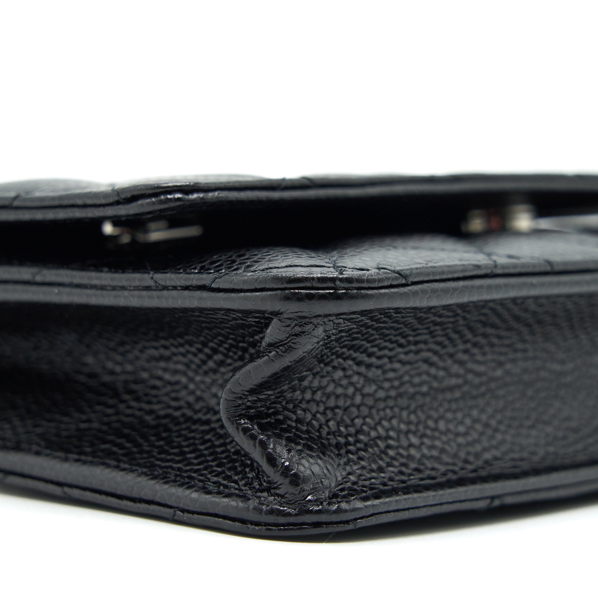 Chanel Wallet on Chain WOC in Caviar
