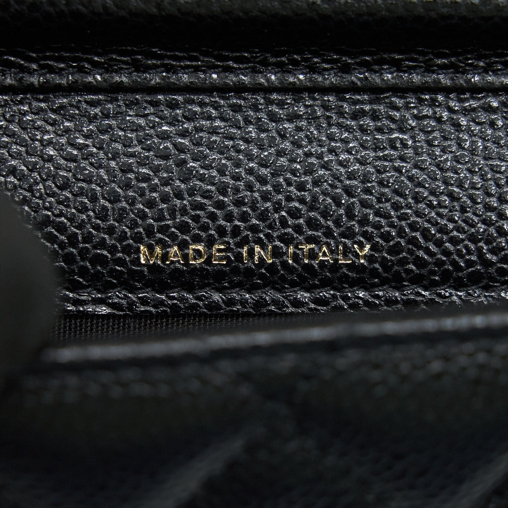 Chanel 21A Flap  Holder With Chain Black