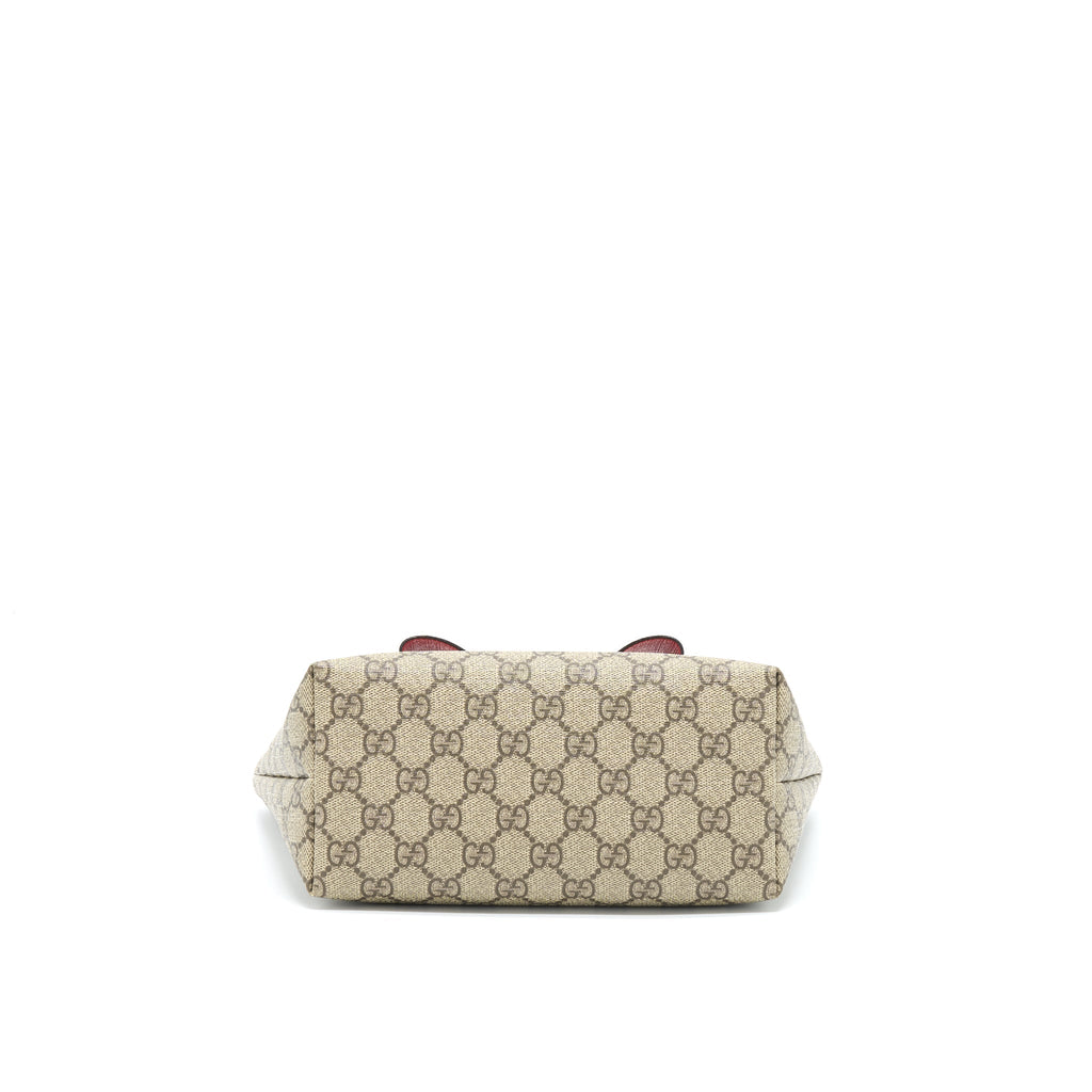 Gucci Children's GG Supreme/Multicolour Bow Tote