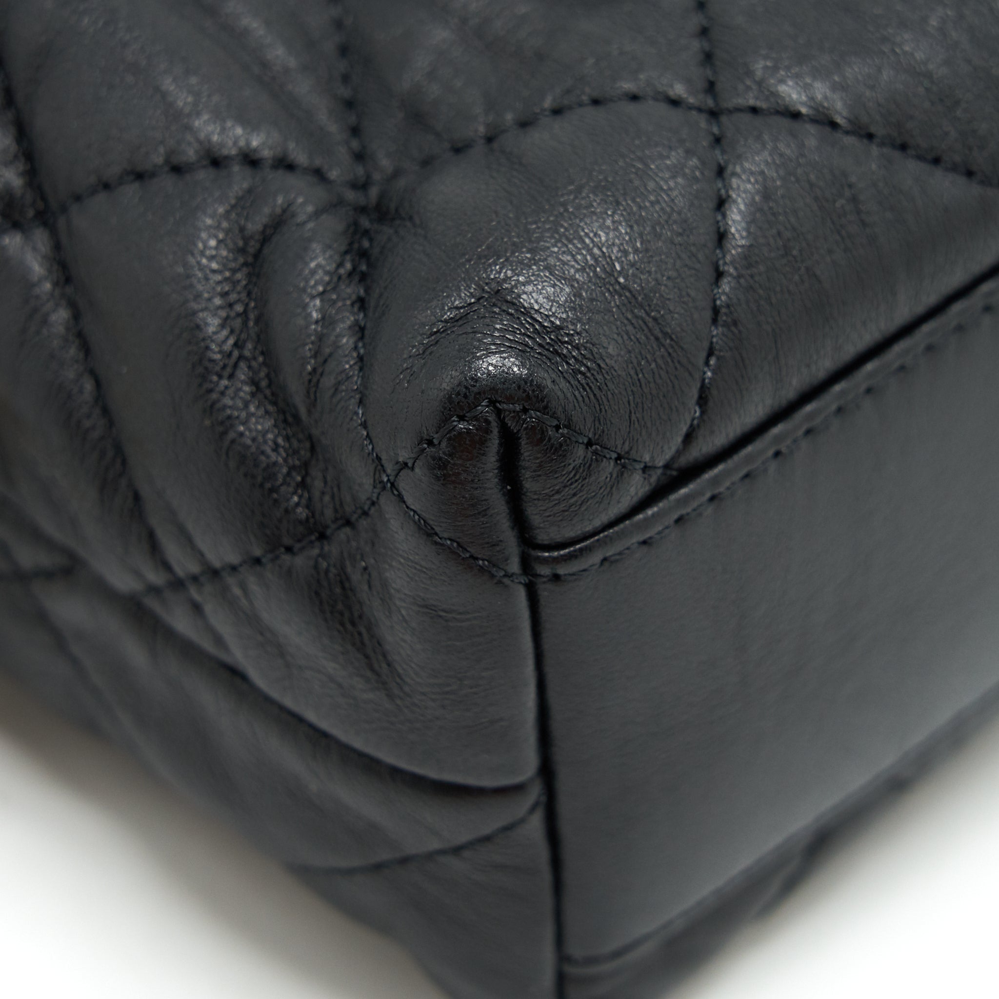 Chanel Small CC Wrapped Strap Bag Lambskin Black In Crumpled