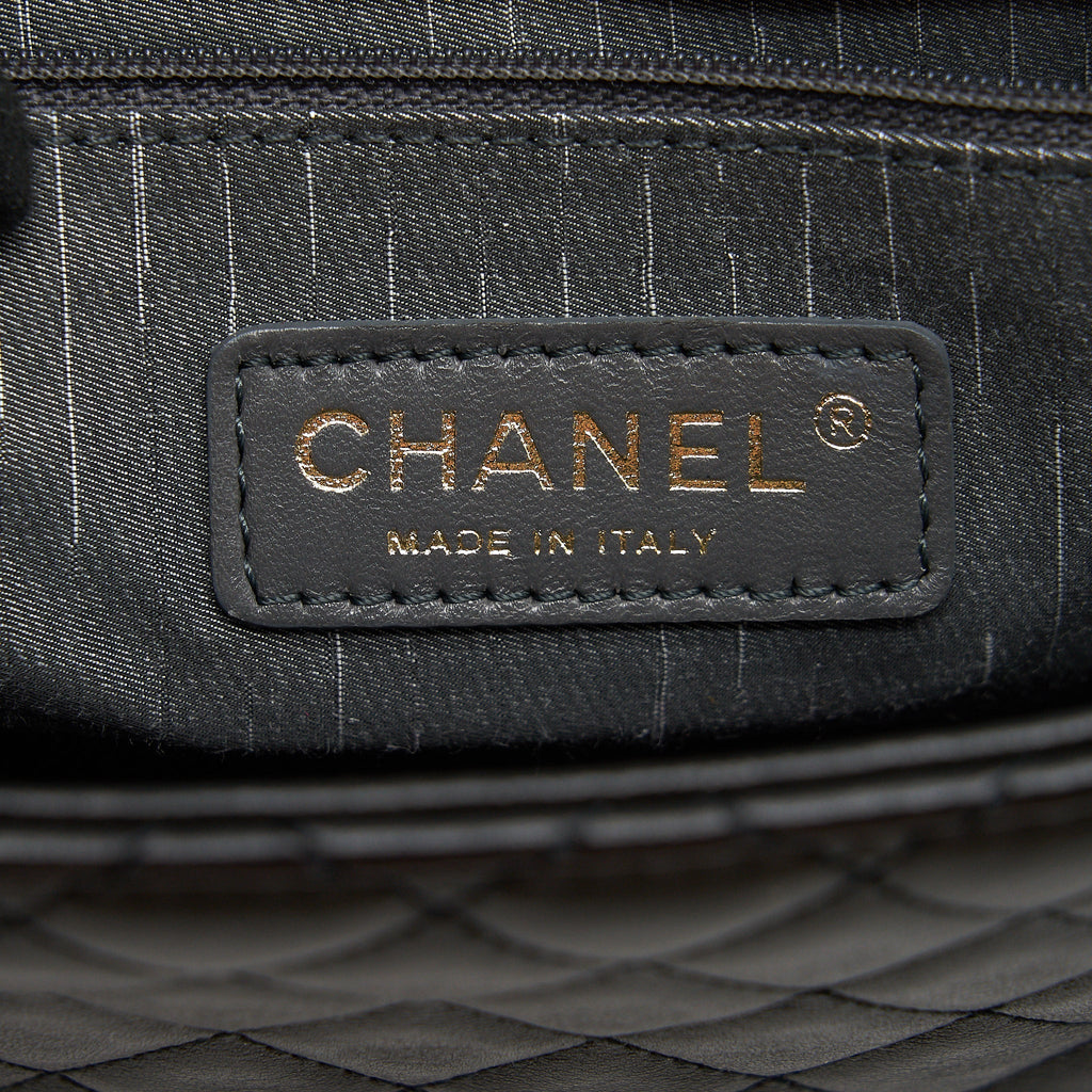 Chanel Westminster Shoulder Bag Lambskin Black L