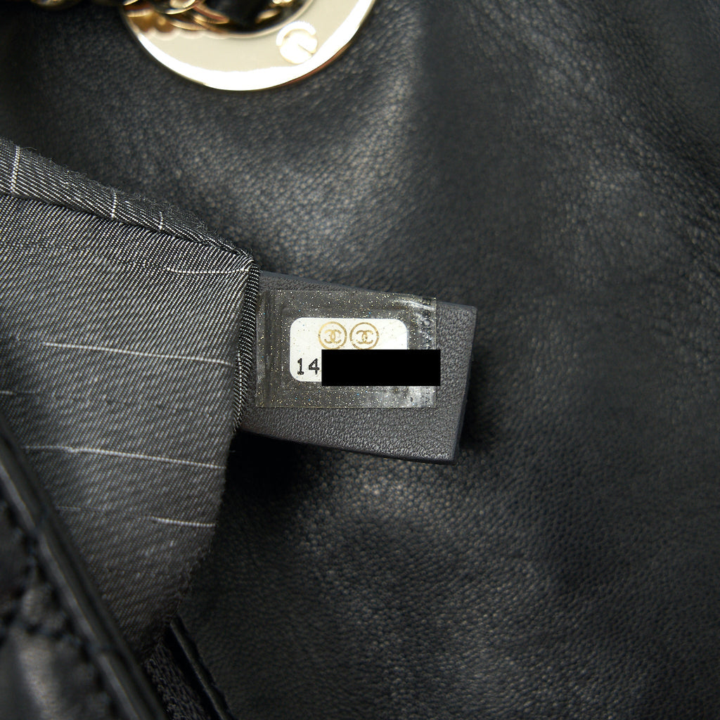 Chanel Westminster Shoulder Bag Lambskin Black L