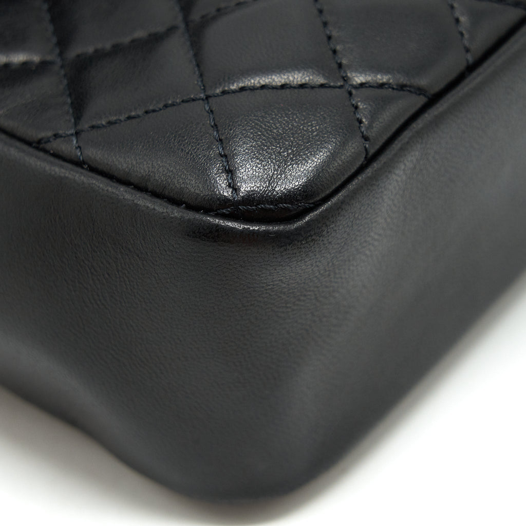 Chanel Westminster Shoulder Bag Lambskin Black L