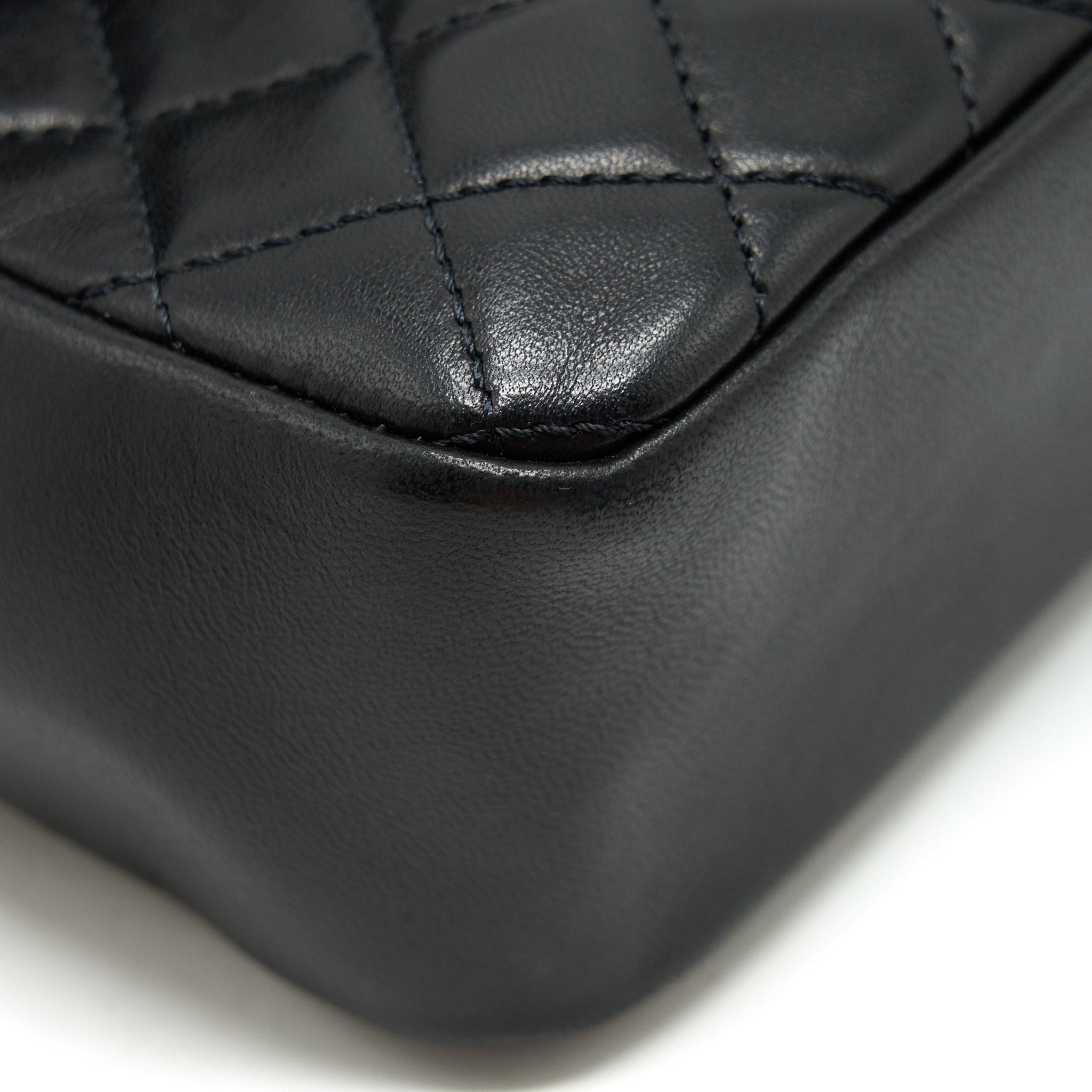 Chanel Westminster Shoulder Bag Lambskin Black L