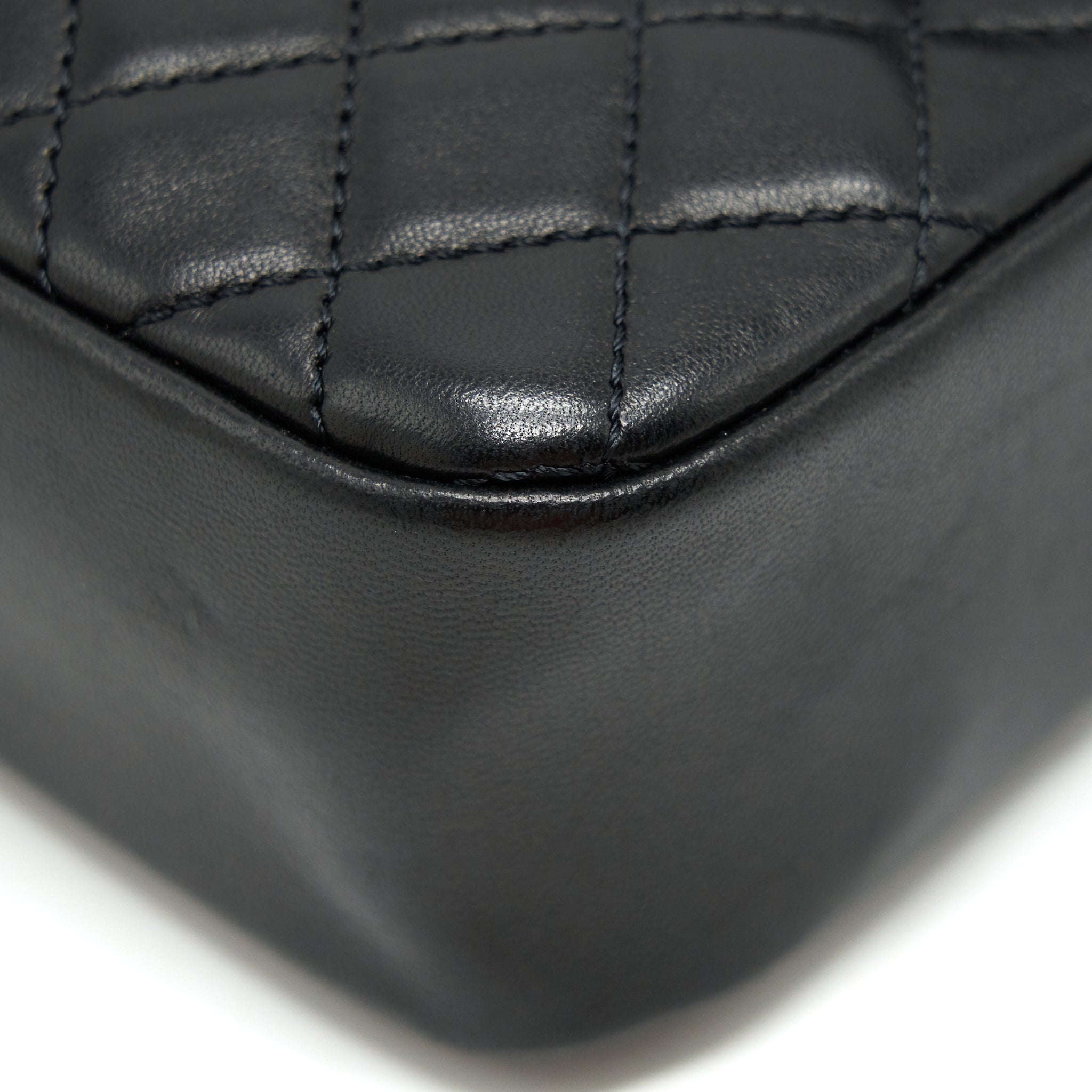 Chanel Westminster Shoulder Bag Lambskin Black L