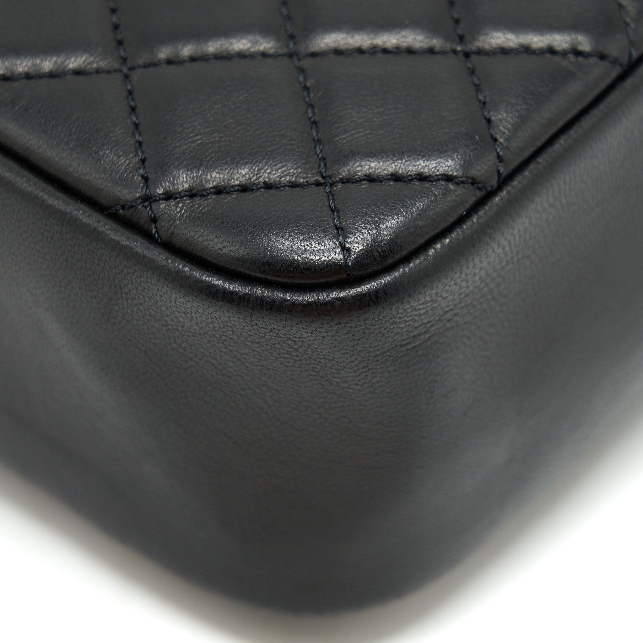 Chanel Westminster Shoulder Bag Lambskin Black L