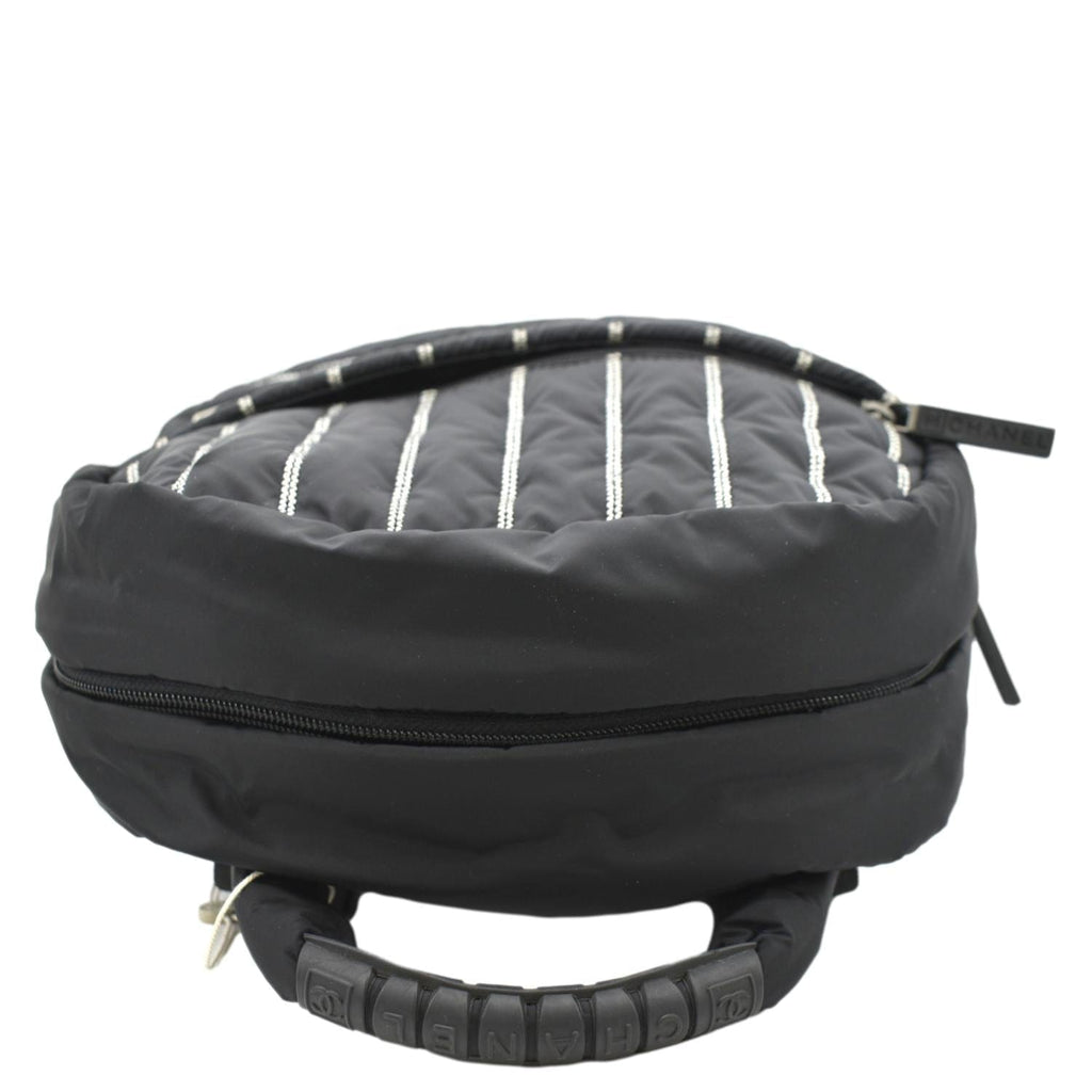 CHANEL Rucksack Sports Line Nylon Backpack Bag Black