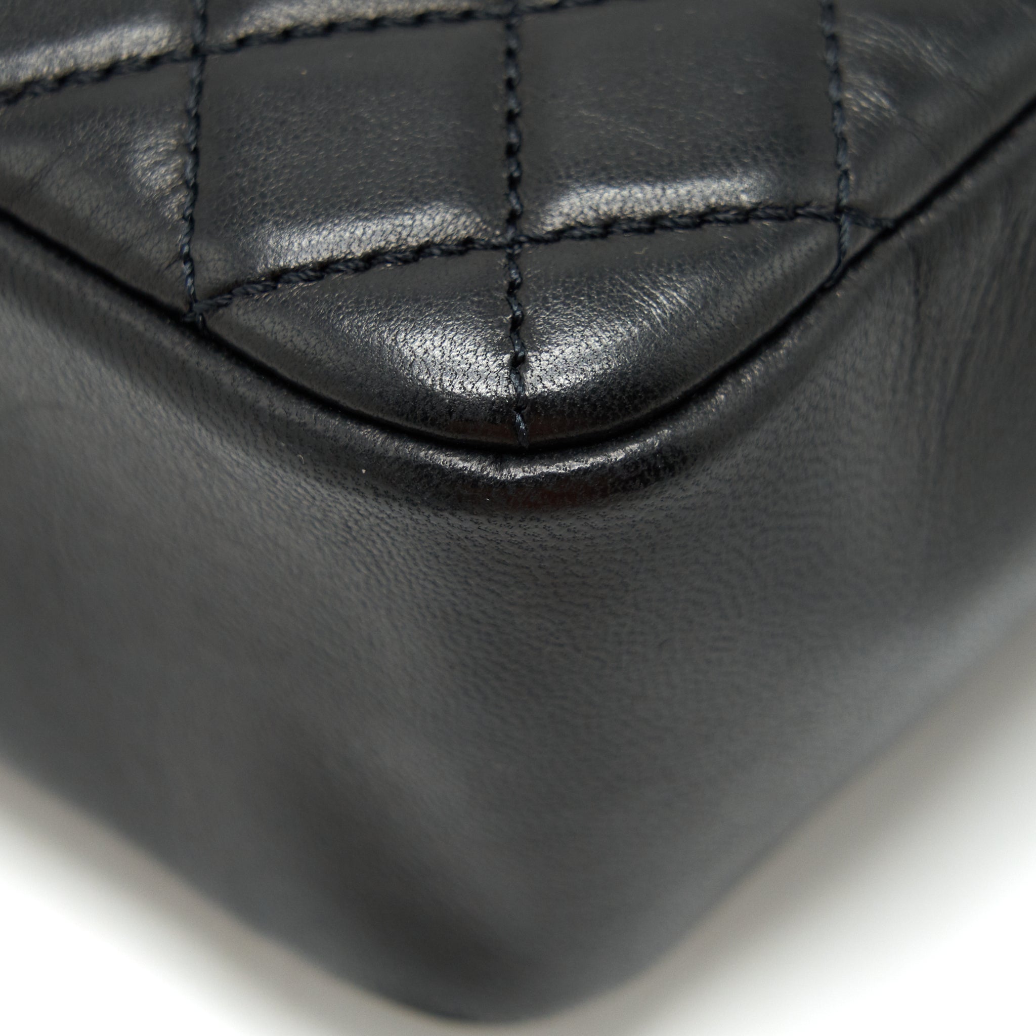Chanel Westminster Shoulder Bag Lambskin Black L