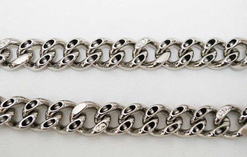 CHRISTIAN DIOR Handbags - Diorama Silver Perforated Leather Bag