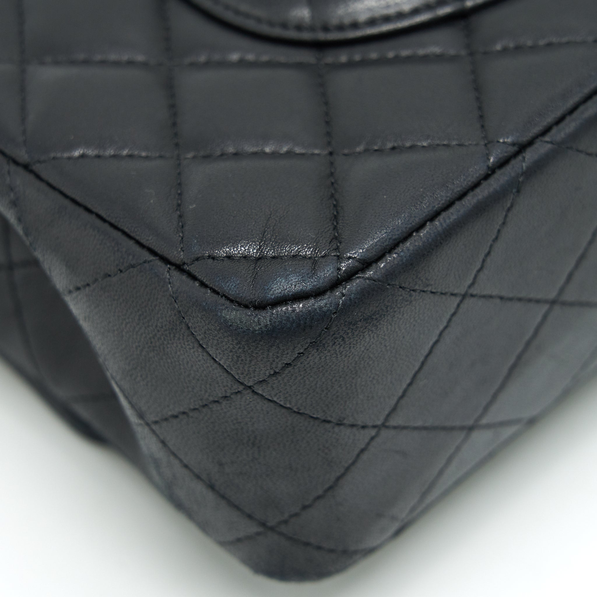 Chanel Classic Double Flap Bag Lambskin Medium Black  serial 19