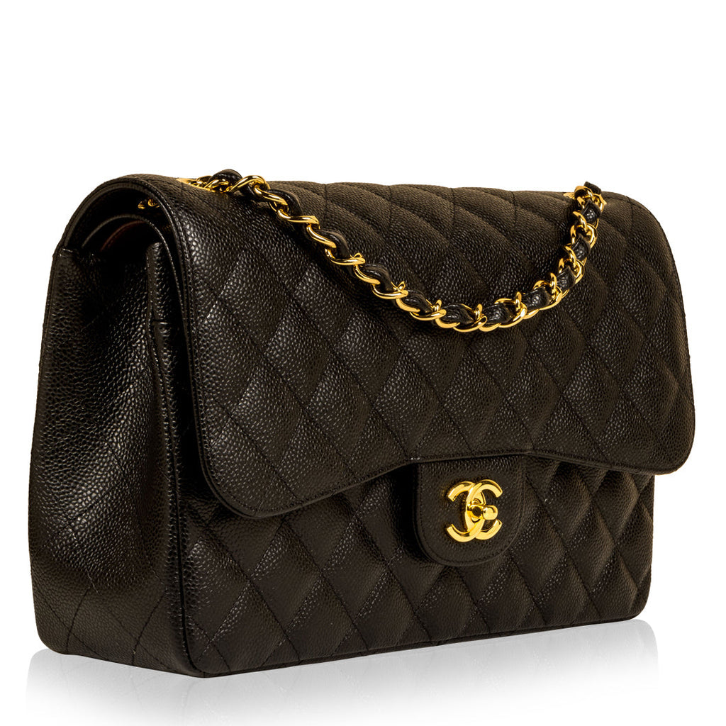Chanel Classic Flap Bag - Jumbo - Caviar